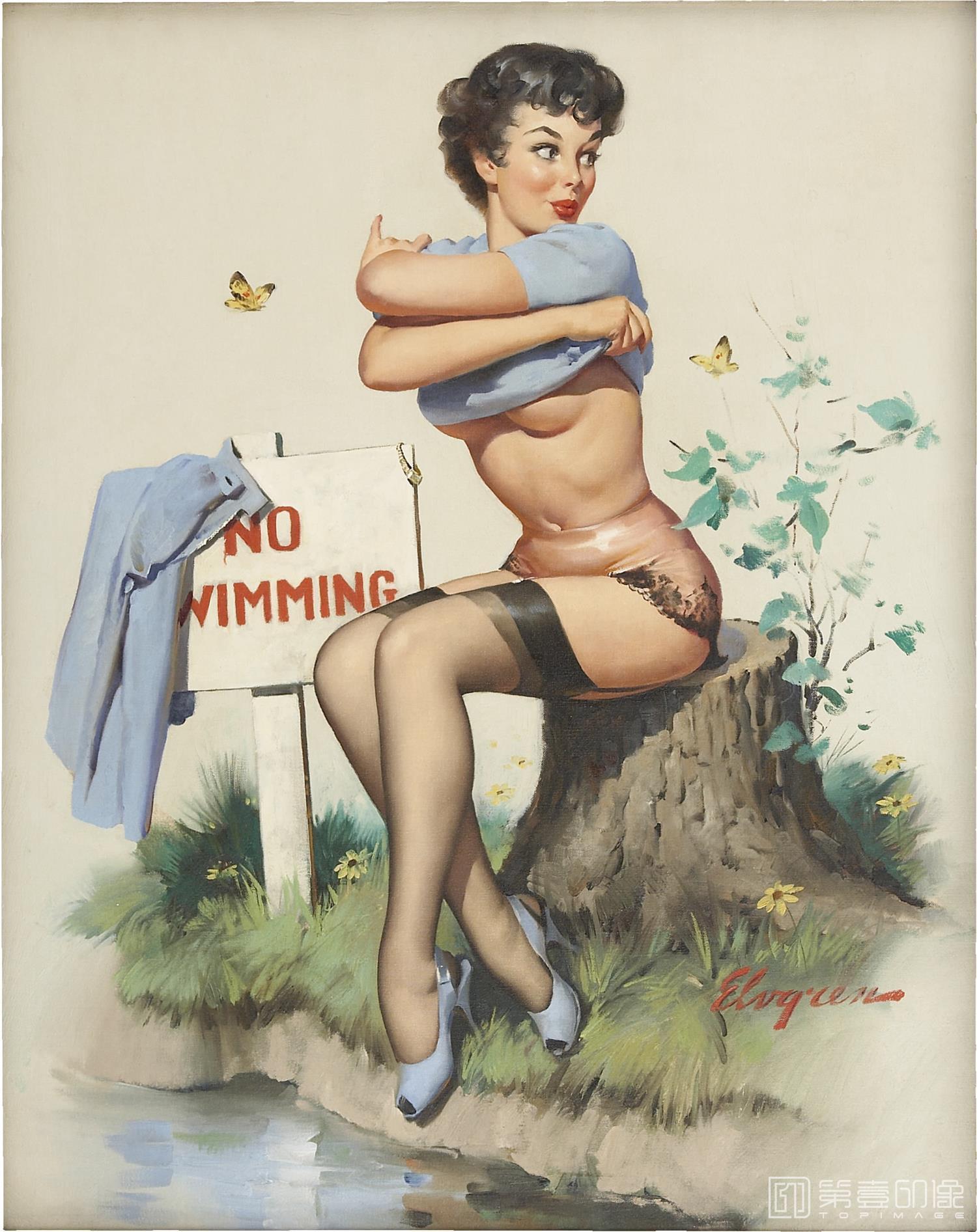 油画-吉尔·艾尔夫格雷恩 Gil Elvgren 作品集-133